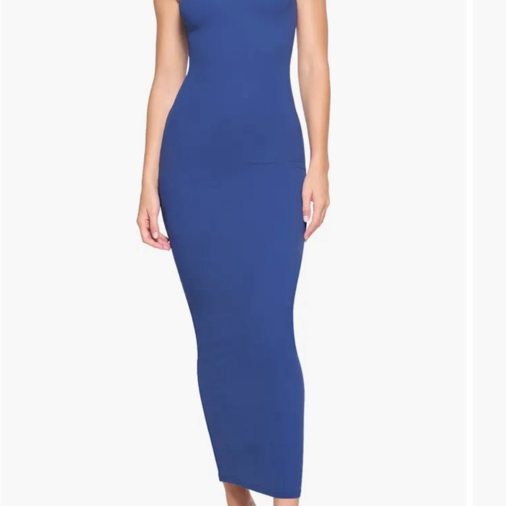 Skims Fits Everybody Mock Neck Sleeveless Dress Medium